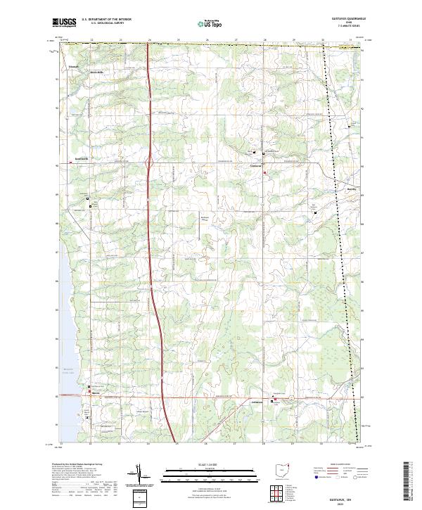 Gustavus topographic map thumbnail