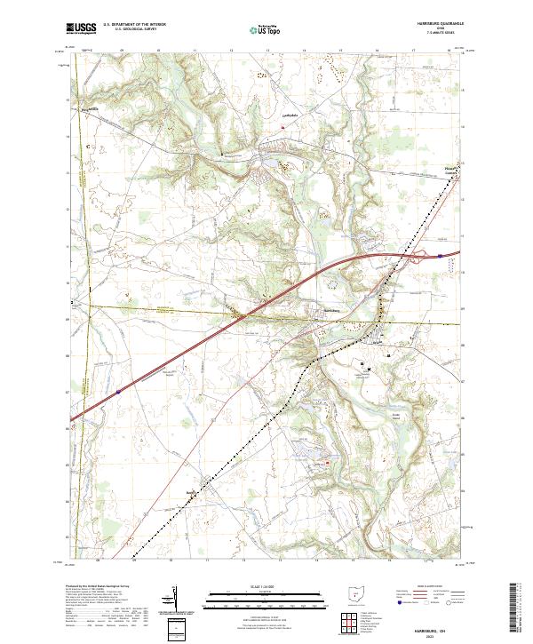 Harrisburg topographic map thumbnail