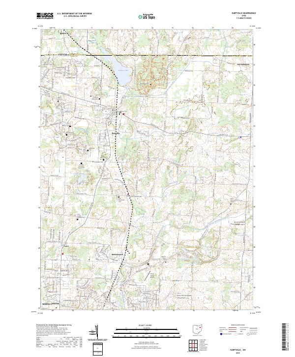Hartville topographic map thumbnail