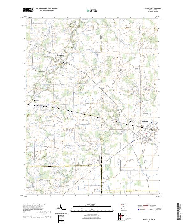 Hicksville topographic map thumbnail
