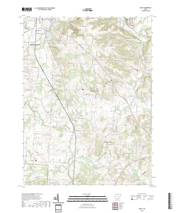 Hunt topographic map thumbnail