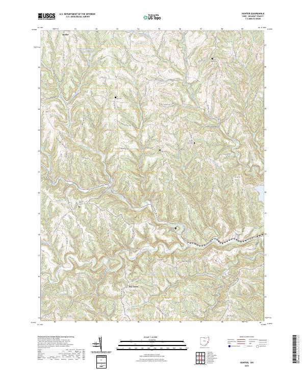 Hunter topographic map thumbnail