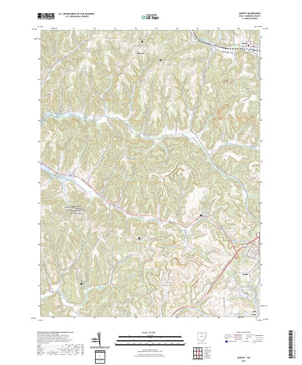Jewett topographic map thumbnail