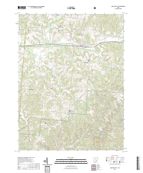 Junction City topographic map thumbnail