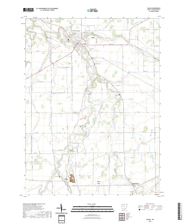 Kalida topographic map thumbnail