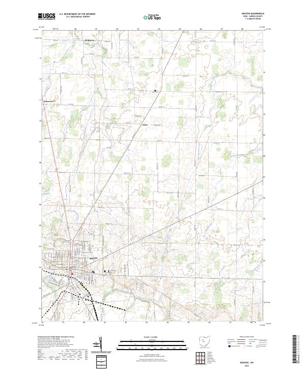 Kenton topographic map thumbnail