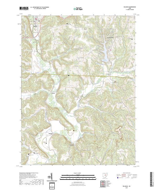 Killbuck topographic map thumbnail