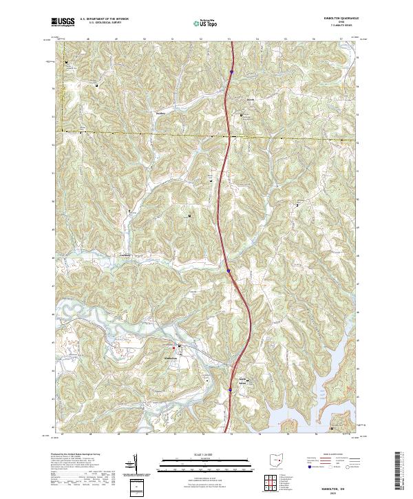Kimbolton topographic map thumbnail