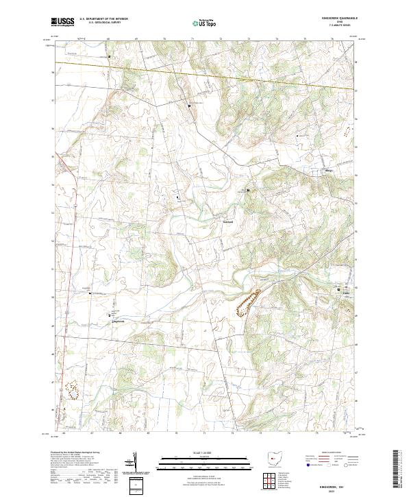 Kingscreek topographic map thumbnail