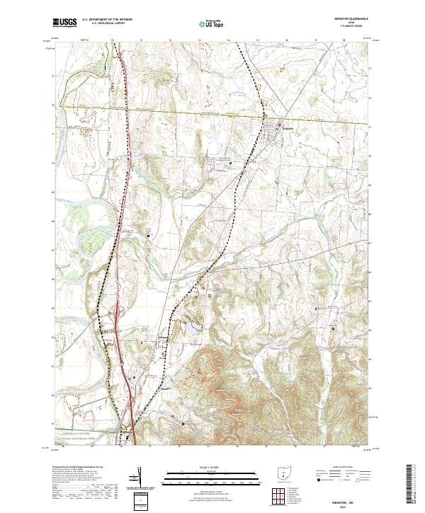 Kingston topographic map thumbnail