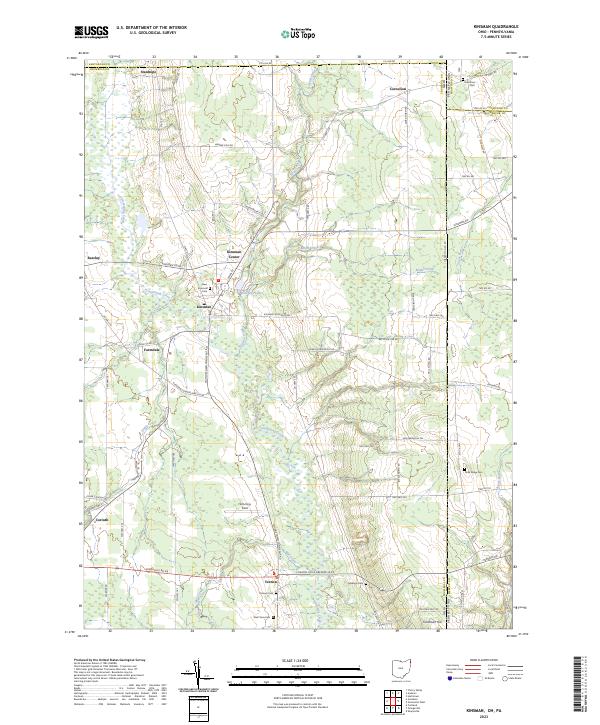 Kinsman topographic map thumbnail