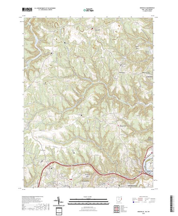 Knoxville topographic map thumbnail