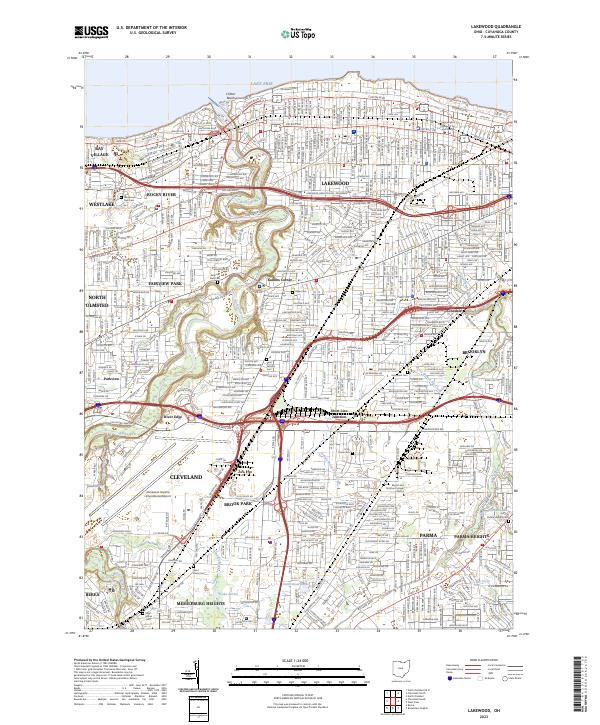 Lakewood topographic map thumbnail