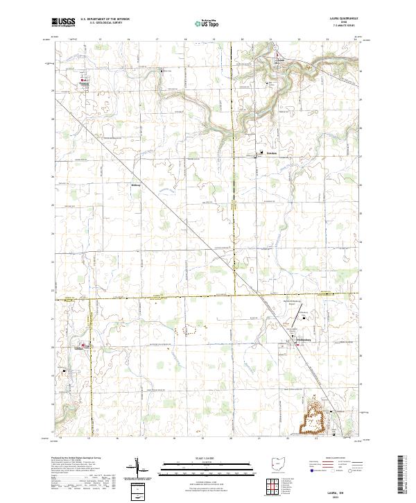 Laura topographic map thumbnail