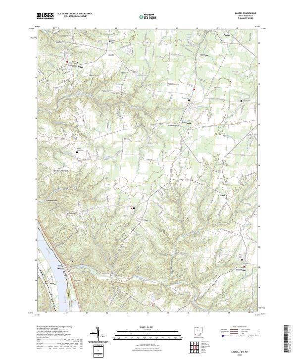 Laurel topographic map thumbnail