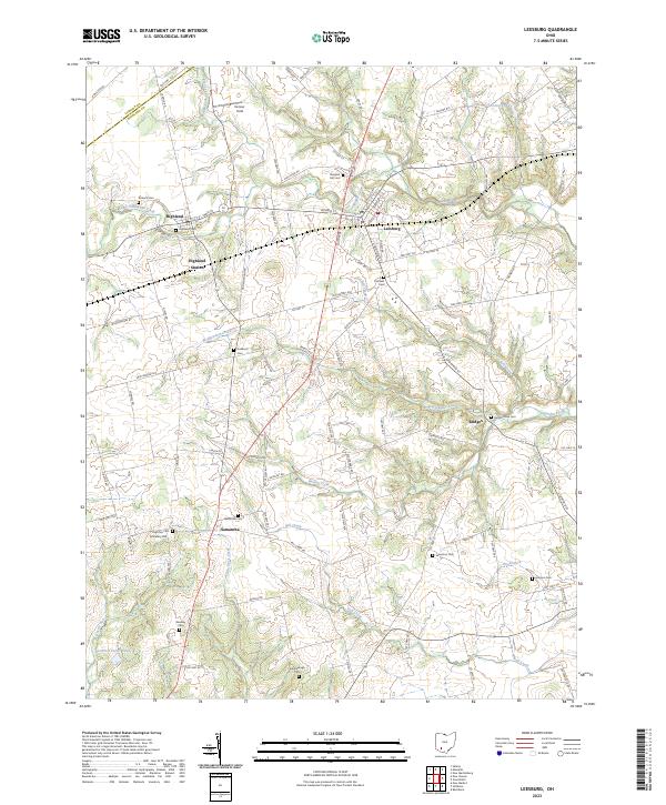 Leesburg topographic map thumbnail