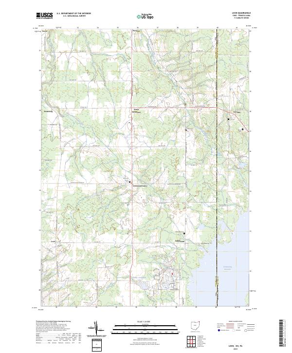 Leon topographic map thumbnail