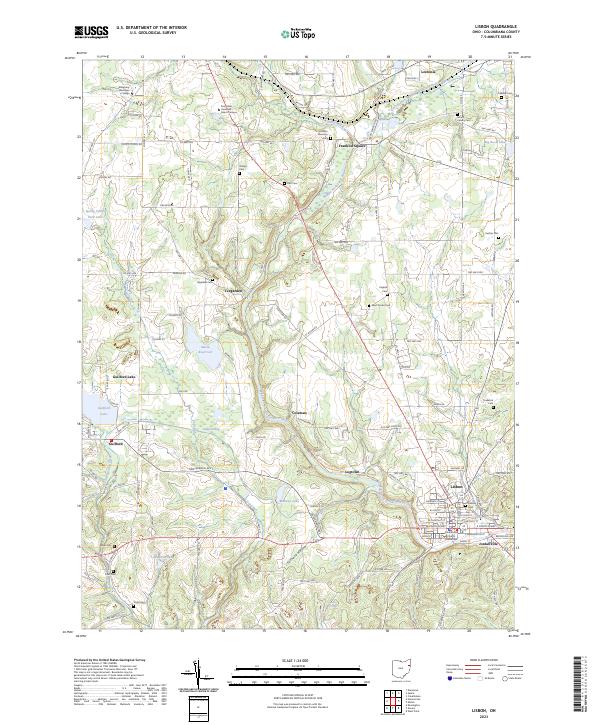 Lisbon topographic map thumbnail