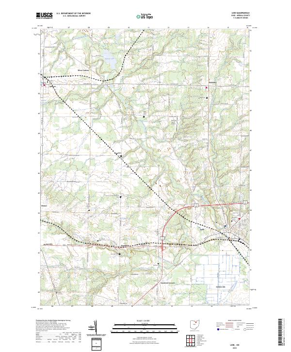 Lodi topographic map thumbnail