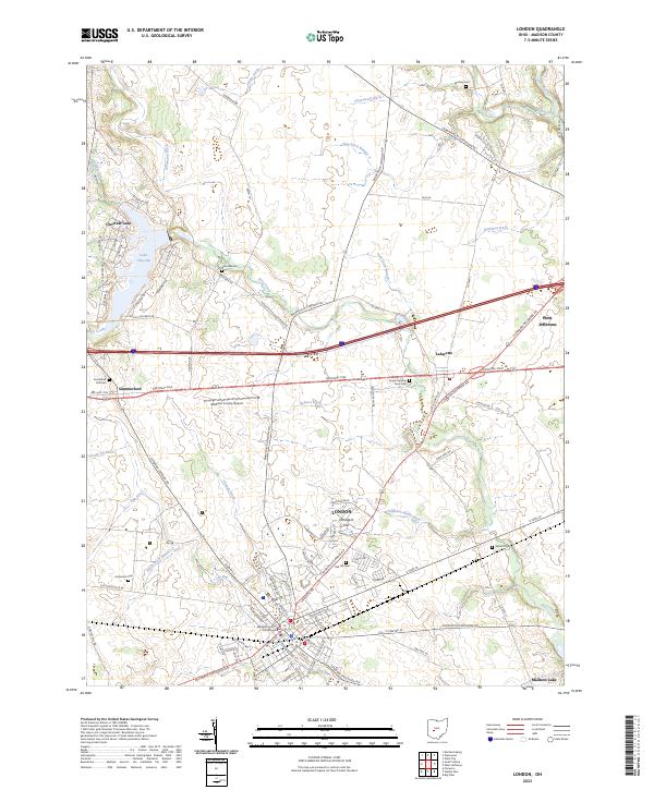 London topographic map thumbnail