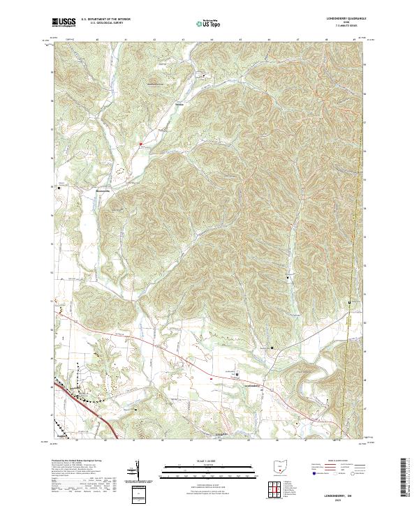Londonderry topographic map thumbnail
