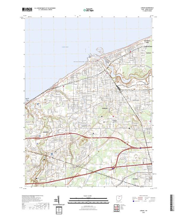 Lorain topographic map thumbnail