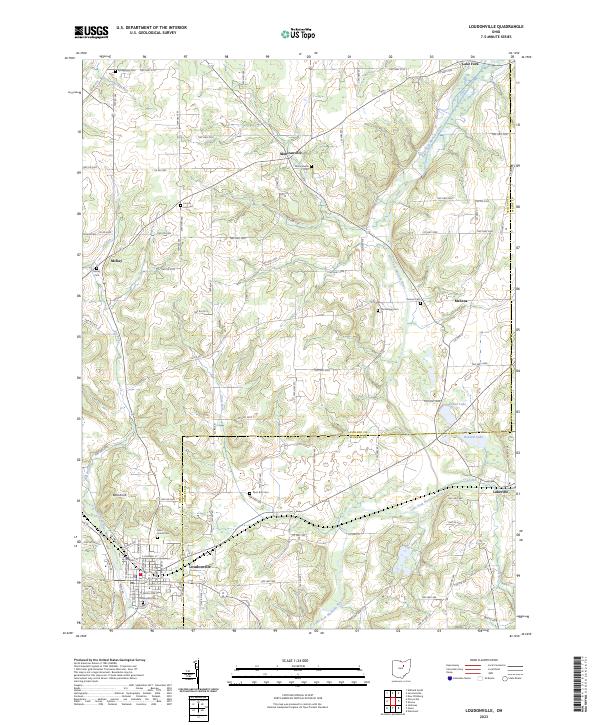 Loudonville topographic map thumbnail