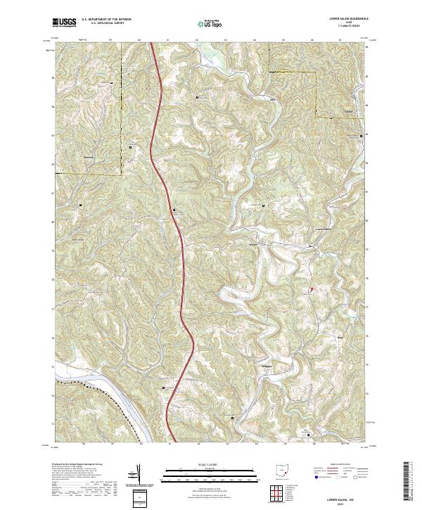 Lower Salem topographic map thumbnail
