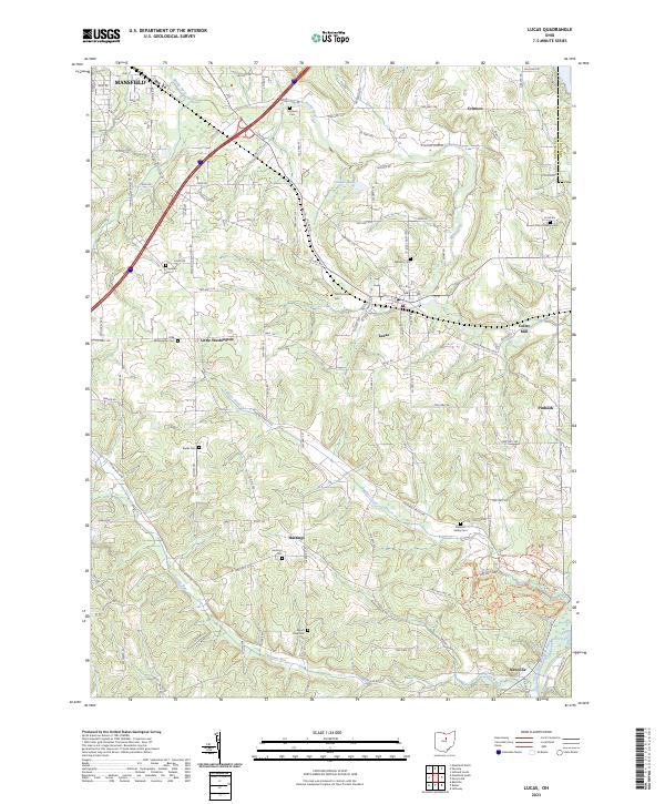 Lucas topographic map thumbnail