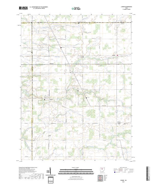 Lykens topographic map thumbnail