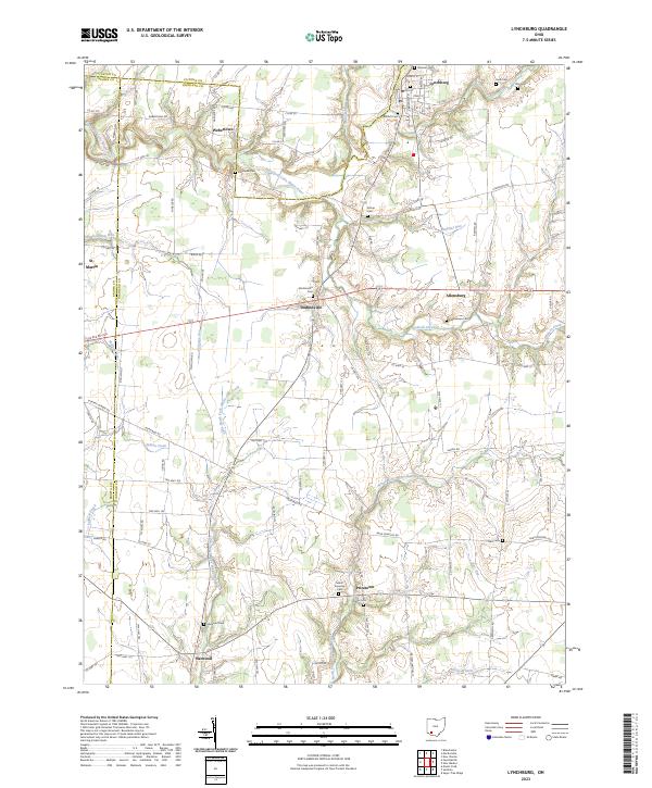 Lynchburg topographic map thumbnail