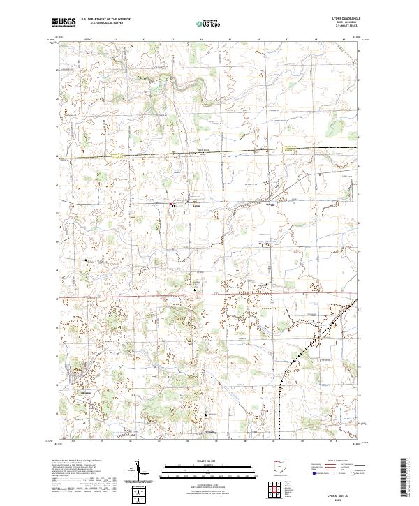 Lyons topographic map thumbnail