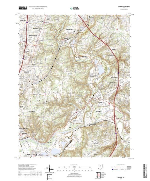 Madeira topographic map thumbnail