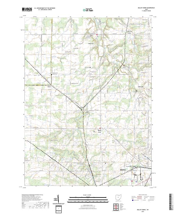 Mallet Creek topographic map thumbnail