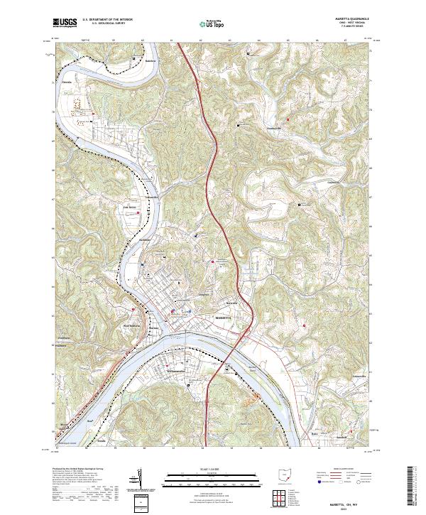 Marietta topographic map thumbnail