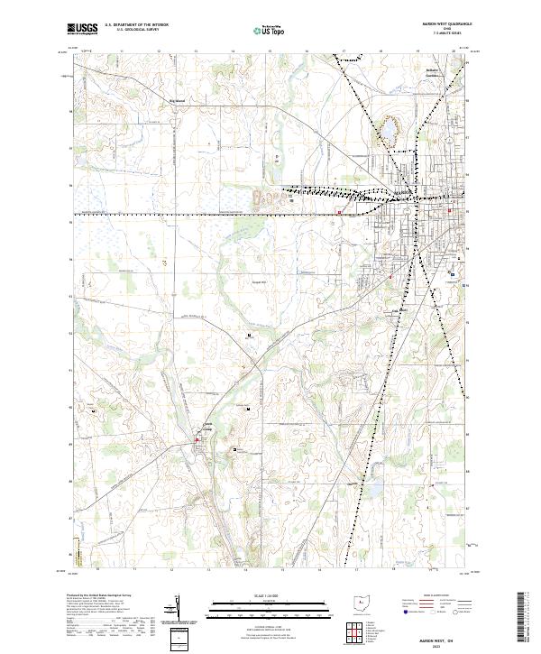 Marion West topographic map thumbnail