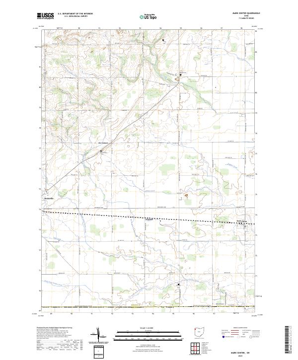 Mark Center topographic map thumbnail