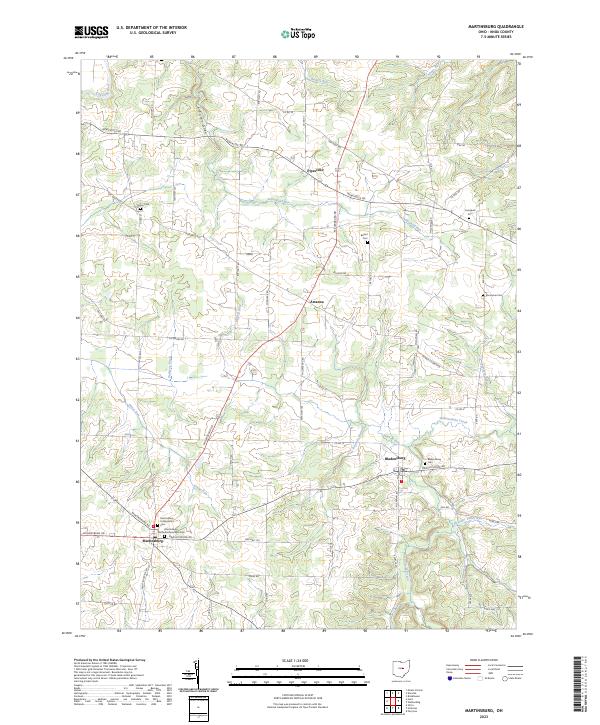 Martinsburg topographic map thumbnail