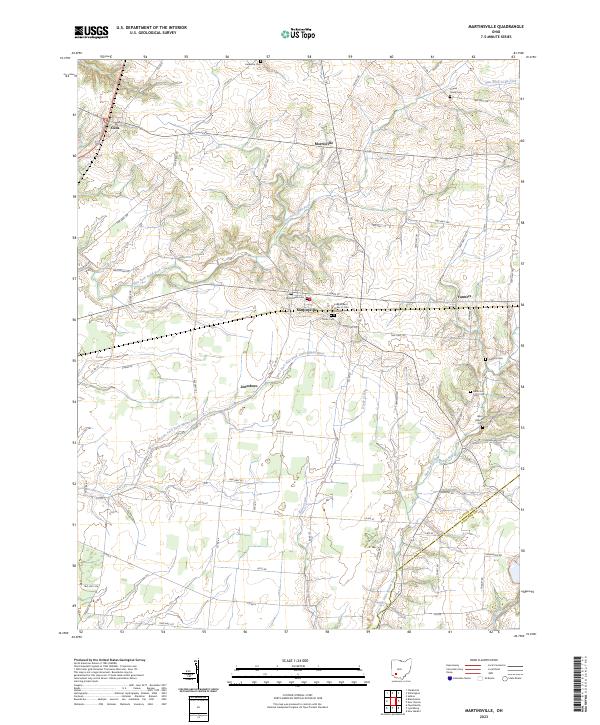Martinsville topographic map thumbnail