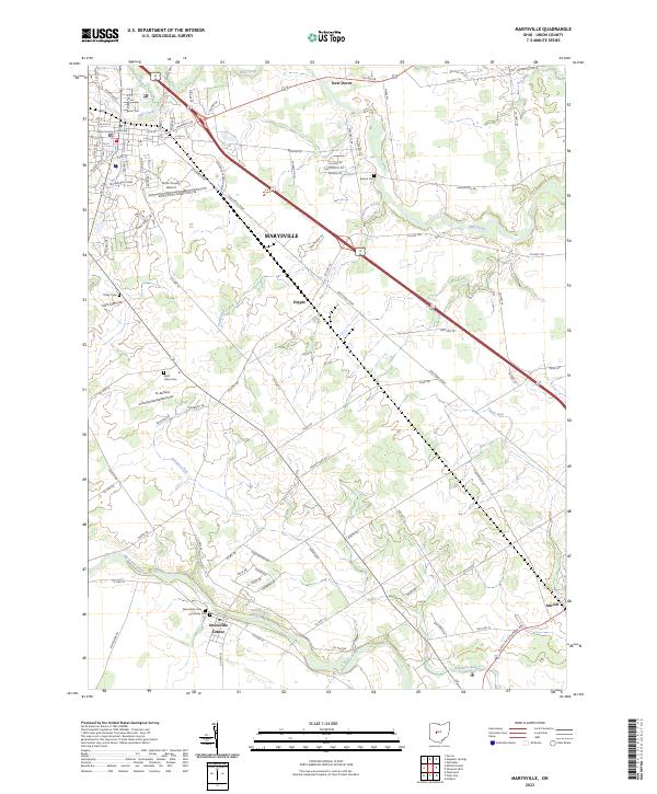 Marysville topographic map thumbnail