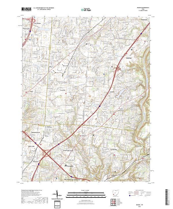 Mason topographic map thumbnail