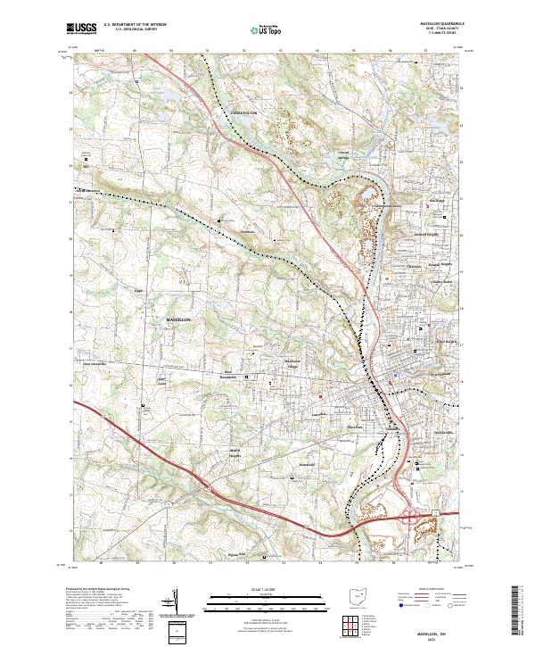 Massillon topographic map thumbnail