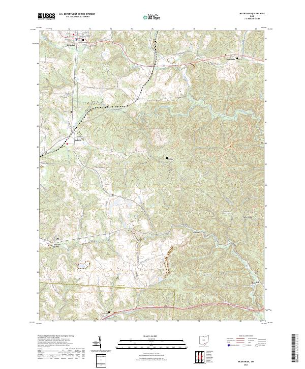 McArthur topographic map thumbnail