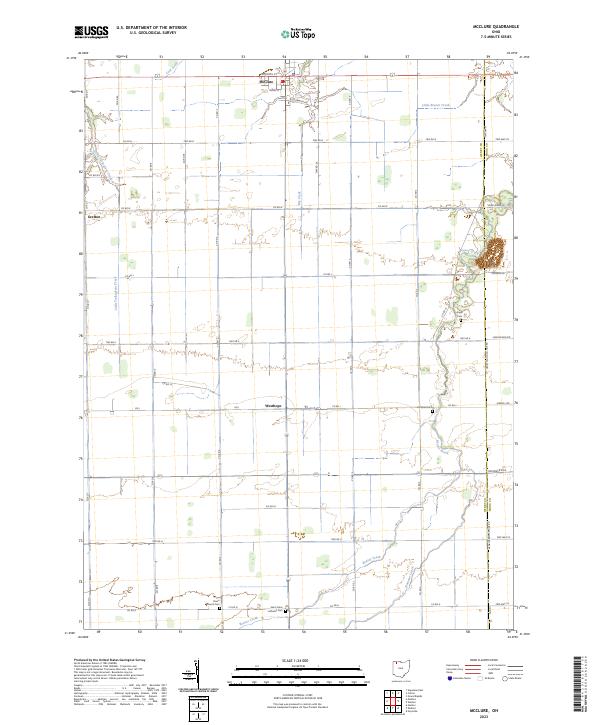 McClure topographic map thumbnail