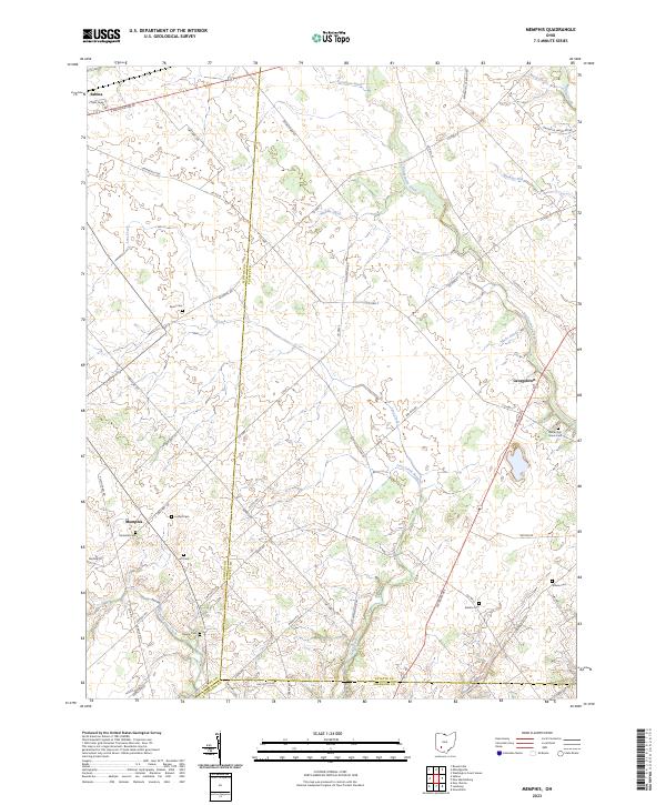 Memphis topographic map thumbnail