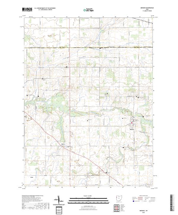 Mendon topographic map thumbnail
