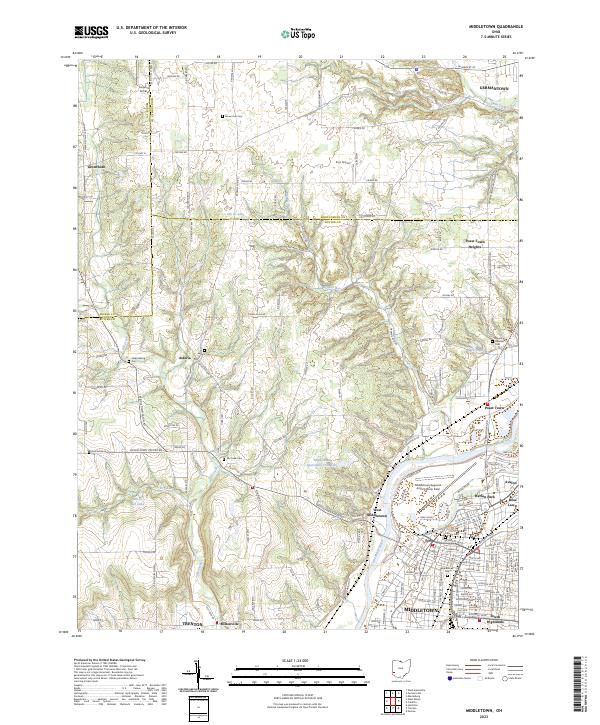 Middletown topographic map thumbnail