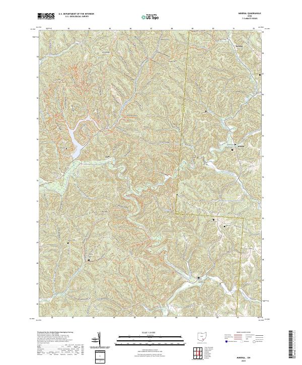 Mineral topographic map thumbnail