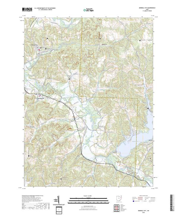 Mineral City topographic map thumbnail