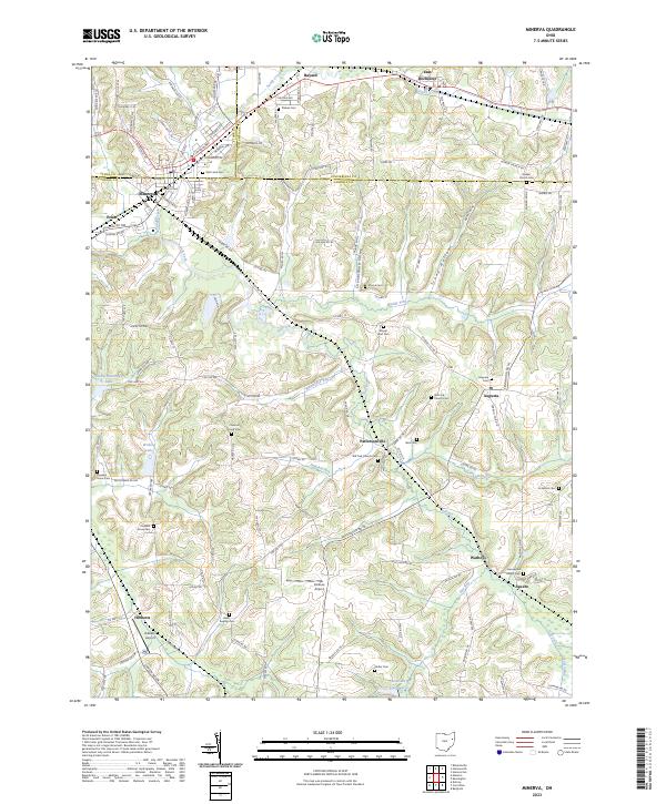Minerva topographic map thumbnail